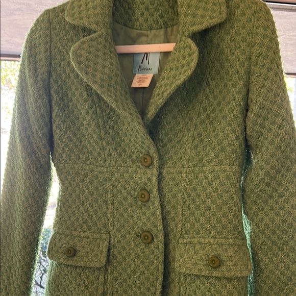 Marciano Textured Green Blazer Boucle - Picture 4 of 5